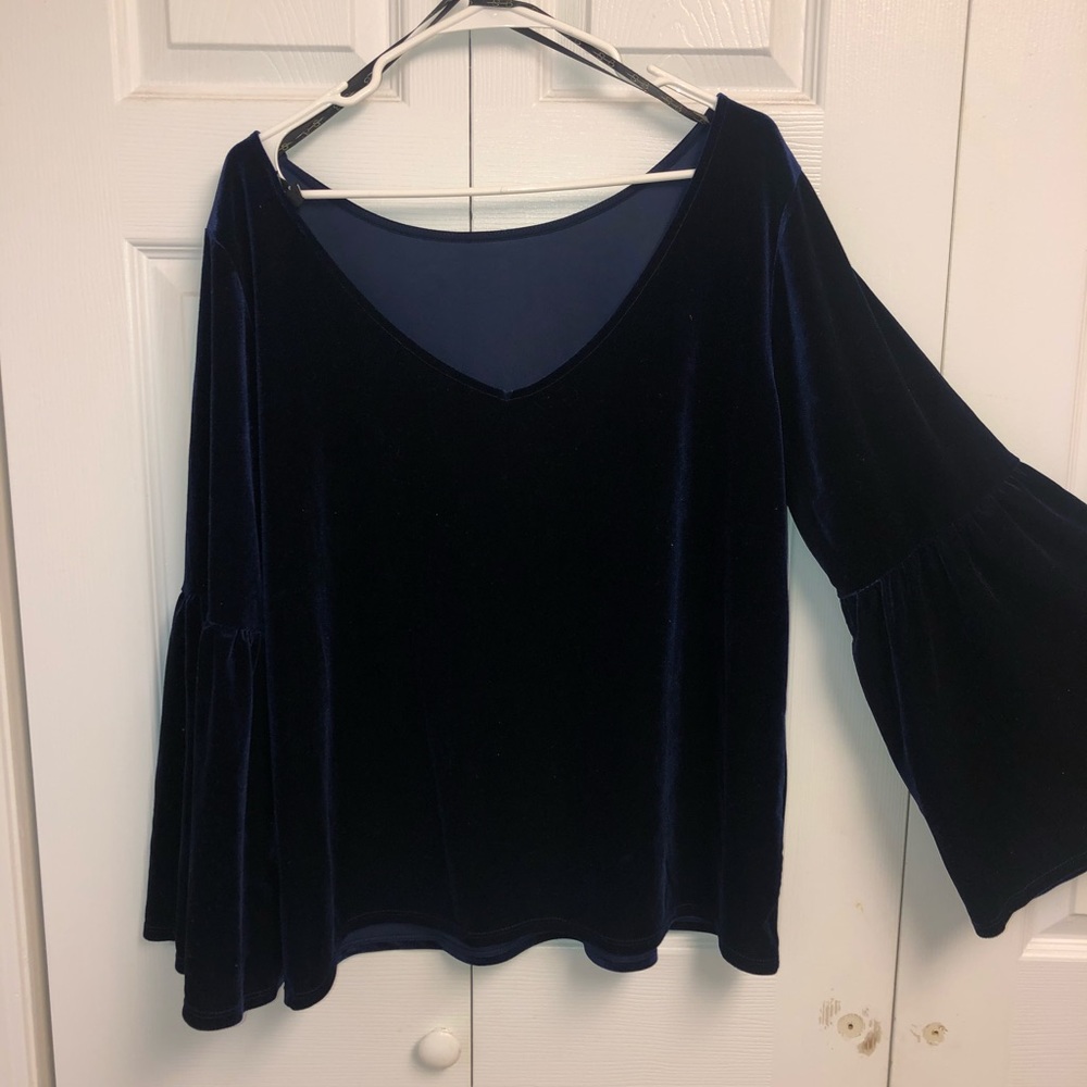 Blue vintage blouse